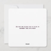 Robins verschijnen wanneer geliefden in de buurt z feestdagenkaart (Achterkant)