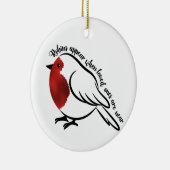 Robins verschijnen wanneer geliefden in de buurt z keramisch ornament (Rechts)