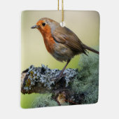 Robin's Woodland Perch Keramisch Ornament (Rechts)