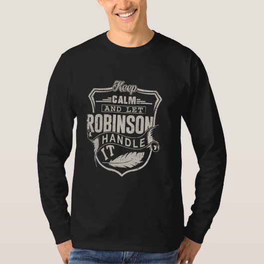 Robinson Achternaam Shirt Robinson Naam Verjaardag (Voorkant)