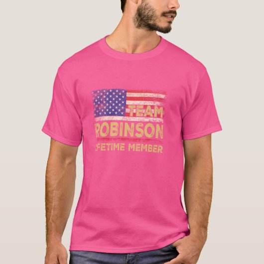 Robinson Achternaam Shirt Team Robinson Lifetime M (Voorkant)