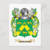 Robinson Coat of Arms (familiekust) Briefkaart (Voorkant)