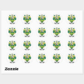 Robinson Coat of Arms Ronde Sticker (Vel)