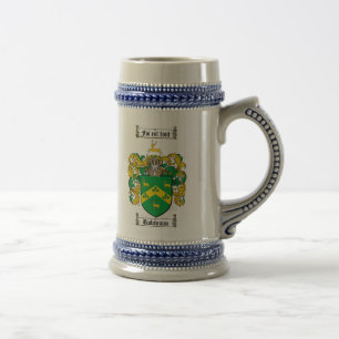 Robinson Coat of Arms Stein Bierpul