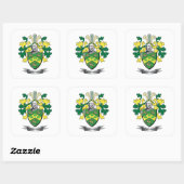 Robinson Coat of Arms Vierkante Sticker (Vel)