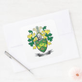 Robinson Coat of Arms Vierkante Sticker (Envelop)
