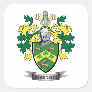 Robinson Coat of Arms Vierkante Sticker