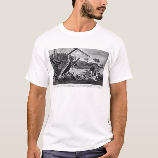 Robinson Crusoe die weggaat T-shirt (Voorkant)