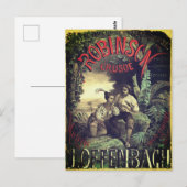 Robinson Crusoé opera vintage poster Briefkaart (Voorkant / Achterkant)