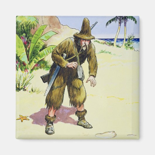 Robinson Crusoe, van 'Peeps in het verleden', publ Magneet (Voorkant)