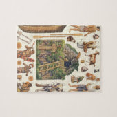 Robinson Crusoe,  Victoriaans papier Doll Toys Legpuzzel (Horizontaal)