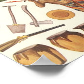 Robinson Crusoe, Victoriaans papier Doll Toys Poster (Hoek)