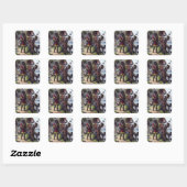 Robinson Crusoe Vierkante Sticker (Vel)