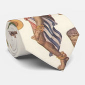 Robinson Crusoe, Vintage Victoriaanse papieren pop Stropdas (Opgerold)