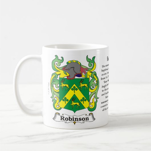 Robinson Family Coat of Arms Mok (Links)