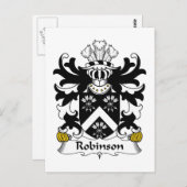 Robinson Family Crest Briefkaart (Voorkant / Achterkant)