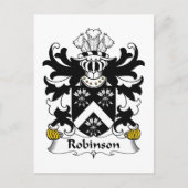 Robinson Family Crest Briefkaart (Voorkant)
