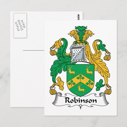 Robinson Family Crest Briefkaart (Voorkant / Achterkant)