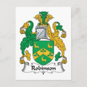 Robinson Family Crest Briefkaart (Voorkant)