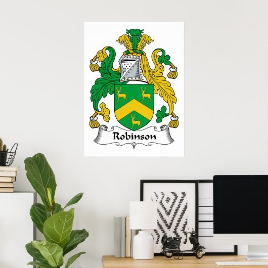 Robinson Family Crest Poster (Thuiskantoor)