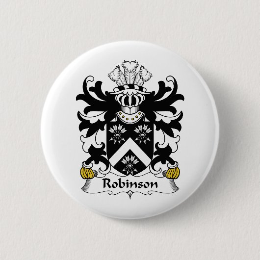 Robinson Family Crest Ronde Button 5,7 Cm (Voorkant)