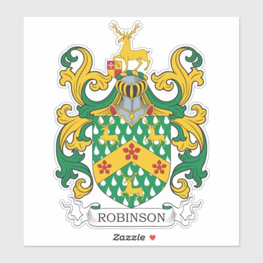 Robinson Family Crest Sticker (Vel)