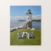 Robinson Point Lighthouse, Isle Au Haut, Maine Legpuzzel (Verticaal)