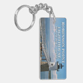 Robinson Point Lighthouse, Isle Au Haut, Maine Sleutelhanger (Voorkant Links)