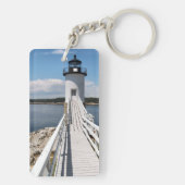 Robinson Point Lighthouse, Isle Au Haut, Maine Sleutelhanger (achterkant)