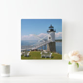 Robinson Point Lighthouse, Isle Au Haut, Maine Vierkante Klok (Huis)