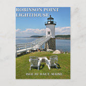 Robinson Point Lighthouse, Maine Briefkaart (Voorkant)