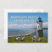 Robinson Point Lighthouse, Maine Briefkaart (Voorkant / Achterkant)