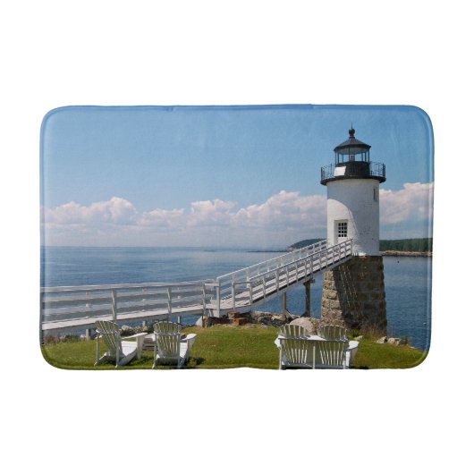 Robinson Point Lighthouse, Maine Large Bath Mat (Voorkant)