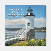 Robinson Point Lighthouse, Maine Magnet (Voorkant)