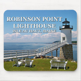 Robinson Point Lighthouse, Maine Mousepad Muismat