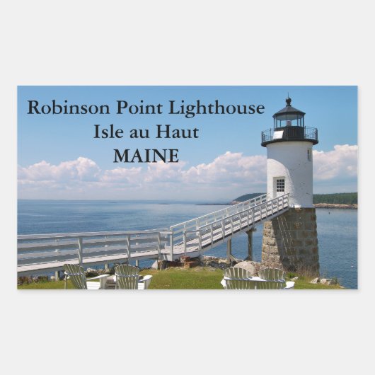 Robinson Point Lighthouse, Maine Stickers (Voorkant)