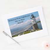 Robinson Point Lighthouse, Maine Stickers (Envelop)