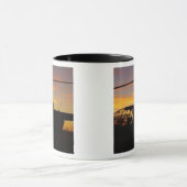 Robinson R44-helikopter op zonsondergang Mok (Midden)