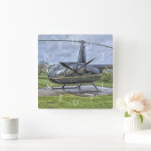 Robinson R44-helikopter Vierkante Klok (Huis)