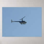 Robinson R44 Raven II Helikopter. Poster (Voorkant)