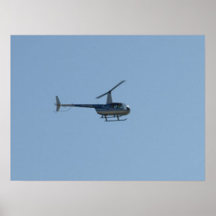 Robinson R44 Raven II Helikopter. Poster