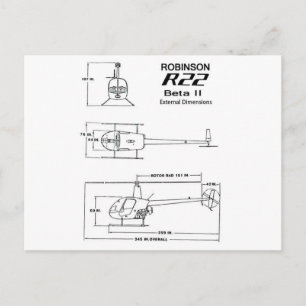 Robinson R-22 Briefkaart
