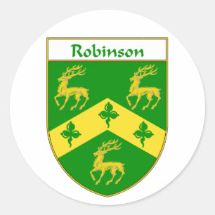 Robinson Wapenbekleding/familiekust Ronde Sticker