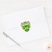 Robinson Wapenschild (Gemanteld) Ronde Sticker (Envelop)
