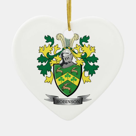 Robinson-wapenschild Keramisch Ornament (Voorkant)