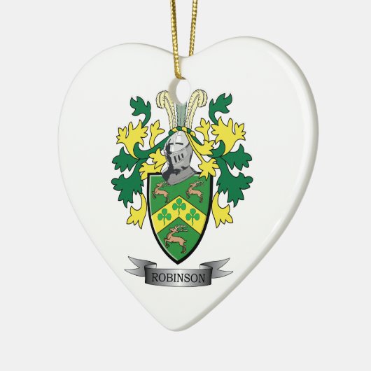 Robinson-wapenschild Keramisch Ornament (Links)