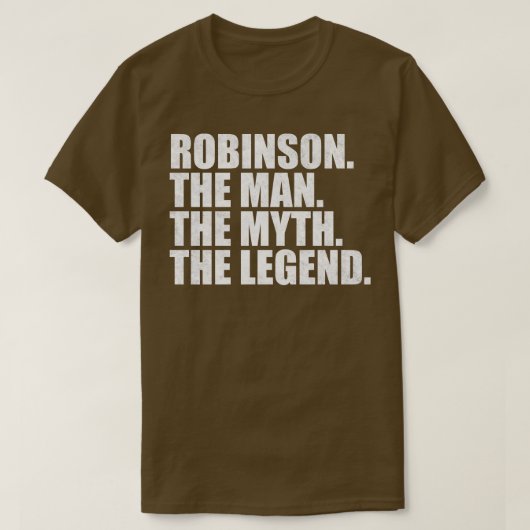 RobinsonRobinson Naam Robinson Voornaam T-shirt (Design voorkant)