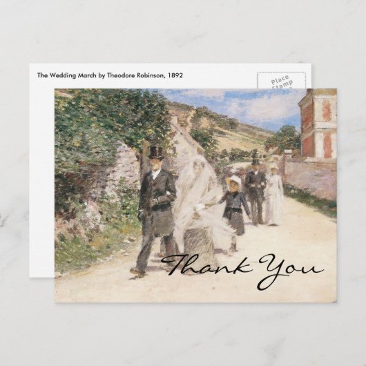 Robinson's De bruiloft Maart Briefkaart (Voorkant / Achterkant)