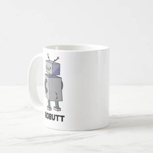 Robit Funny Robot Pun Koffiemok (Voorkant links)