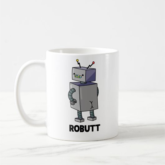 Robit Funny Robot Pun Koffiemok (Links)